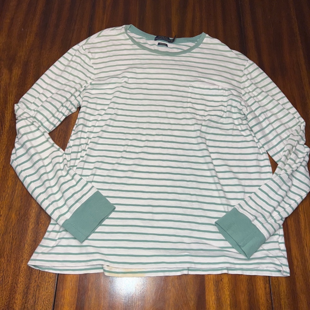 Polo Ralph Lauren - Mns Stripped Long Sleve Shirt - Size XL.